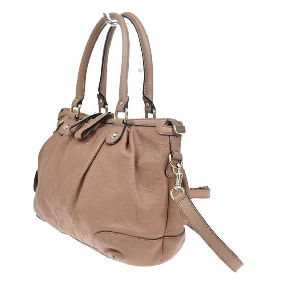 GUCCI Sukey Guccissima GG Pattern 2Way Shoulder Bag Leather Pink GHW - Picture 2 of 16